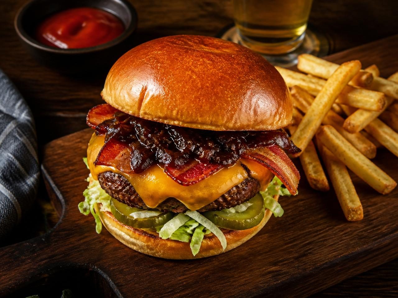 Duffey's Burgertown — 8-oz Angus burger on brioche